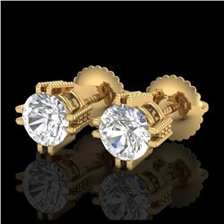 2 ctw Sky Blue Topaz & VS/SI Diamond Necklace 14K Rose Gold