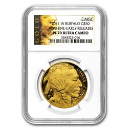 2011-W 1 oz Proof Gold Buffalo PF-70 NGC (ER)