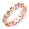 Image 1 : 0.40 ctw Ruby & Diamond Ring 18K Rose Gold