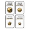 Image 1 : 1994-W 4-Coin Proof Gold American Eagle Set PF-70 NGC