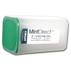 2005 1 oz Silver American Eagles (20-Coin MintDirect® Tube)