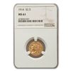Image 1 : 1914 $2.50 Indian Gold Quarter Eagle MS-61 NGC