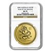 Image 1 : 2000 1 oz Gold Lunar Year of the Dragon MS-70 NGC (Series I)