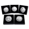 Image 1 : 2015-P 5-Coin 5 oz Silver Burnished ATB Set (w/Box & COA)