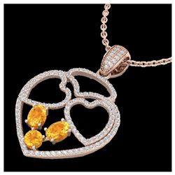 1.70 ctw SI/I Fancy Intense Yellow Diamond Ring 10K White Gold