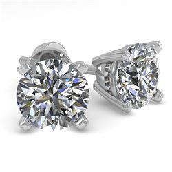 1.31 ctw VS/SI Diamond 2pc Wedding Set Halo 14K White Gold
