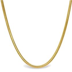 Classic Round Snake 14k Gold Necklace - 30 in.