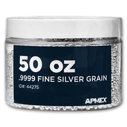 50 oz Silver Grain/Shot .9999+ Fine