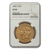 1855-S $20 Liberty Gold Double Eagle XF-45 NGC