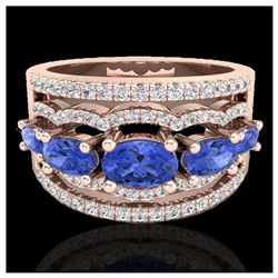 1.25 ctw VS/SI Diamond Art Deco Ring 18K White Gold