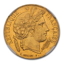 1851-A France Gold 20 Francs MS-65 NGC