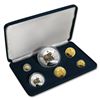 Image 1 : 1996 Cook Islands 6-Piece Gold & Silver Proof Set (Grizzly Bear)
