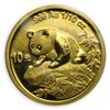 Image 1 : 1999 China 1/10 oz Gold Panda Large Date/No Serif BU (Sealed)