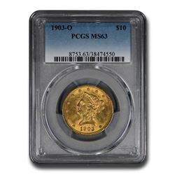 1903-O $10 Liberty Gold Eagle MS-63 PCGS