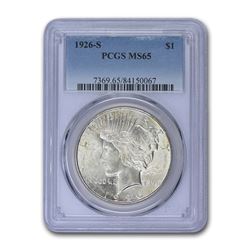 1926-S Peace Dollar MS-65 PCGS