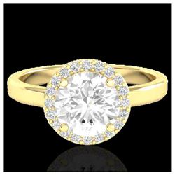 5.02 ctw Tourmaline & Diamond Ring 14K White Gold