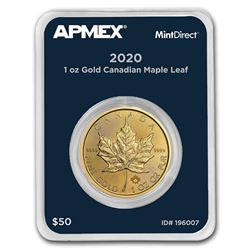 2020 Canada 1 oz Gold Maple Leaf (MintDirect® Single)