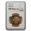 Image 1 : 1876 $20 Liberty Gold Double Eagle MS-61 NGC (PL)