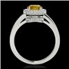 Image 2 : 2 ctw SI Fancy Blue Diamond Bypass Solitaire Ring 10K White Gold