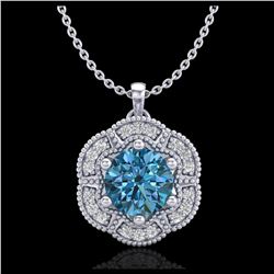 110.45 ctw Canary Citrine & Diamond Necklace 14K Rose Gold