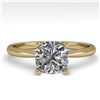 Image 1 : 2.15 ctw Fancy Black Diamond Solitaire Ring 10K Rose Gold