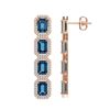 Image 2 : 1.67 ctw VS/SI Diamond 2pc Set Solitaire Halo 14K White & Rose Gold