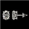 Image 2 : 6.47 ctw Ruby & Diamond Halo Earrings Yellow 10K Yellow Gold