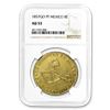 Image 1 : 1857 Go PF Mexico First Republic Gold 8 Escudos AU-53 NGC