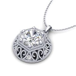 2.2 ctw VS/SI Diamond Art Deco Ring 18K White Gold