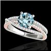 Image 1 : 1.65 ctw SI/I Fancy Intense Yellow Diamond Ring 10K Rose Gold