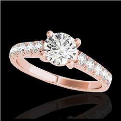 3.50 ctw Emerald & VS/SI Diamond Ring 18K White Gold