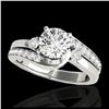 Image 1 : 2.01 ctw H-SI/I Diamond Bypass Solitaire Ring 10K Yellow Gold