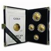 Image 1 : 1992 4-Coin Proof Gold American Eagle Set (w/Box & COA)