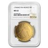 Image 1 : 1794 Mo-FM Mexico Gold 8 Escudos Charles IV MS-62 NGC