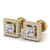 Image 1 : 2.04 ctw Intense Yellow Diamond Stud Earrings 10K Yellow Gold