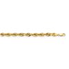 Image 1 : 14k Yellow Gold 7.0 mm Semi-Solid Rope Chain - 28 in.