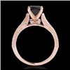 Image 2 : 0.50 ctw VS/SI Oval Diamond Ring 10K Rose Gold