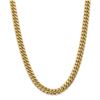 Image 1 : 14k Yellow Gold 9.3 mm Semi-Solid Miami Cuban Chain - 30 in.