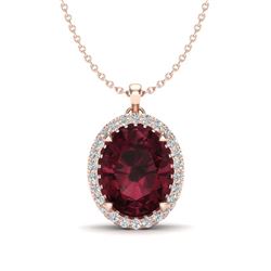 1.95 ctw Canary Citrine & Diamond Necklace 14K Yellow Gold