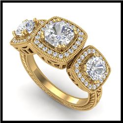 6 ctw Black VS/SI Diamond Ring 14K Rose Gold