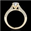 Image 2 : 2 ctw SI Fancy Blue Diamond Solitaire Halo Ring 10K Rose Gold