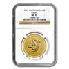 Image 1 : 2001 1 oz Gold Lunar Year of the Snake MS-70 NGC (Series I)