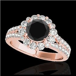 1.25 ctw Princess VS/SI Diamond Art Deco Necklace 18K Yellow Gold