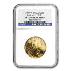 2007-W 1/2 oz Proof Gold American Eagle PF-70 NGC (ER)