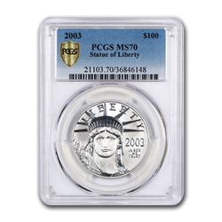 2003 1 oz Platinum American Eagle MS-70 PCGS