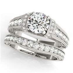 10.2 ctw Ruby & Diamond Halo Earrings White 10K White Gold