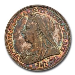 1893 Great Britain Silver Shilling Queen Victoria PR-66 PCGS