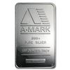 Image 1 : 100 oz Silver Bar - A-Mark (Pressed)