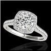 Image 1 : 2.75 ctw H-SI/I Diamond Solitaire Halo Ring 10K Yellow Gold