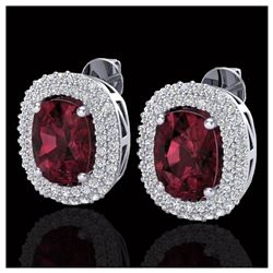 1.40 ctw SI Fancy Blue Diamond Solitaire Halo Ring 10K White Gold